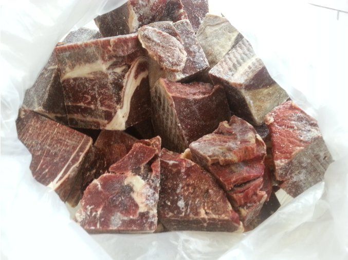 Koňská svalovina - kostky velké 1kg